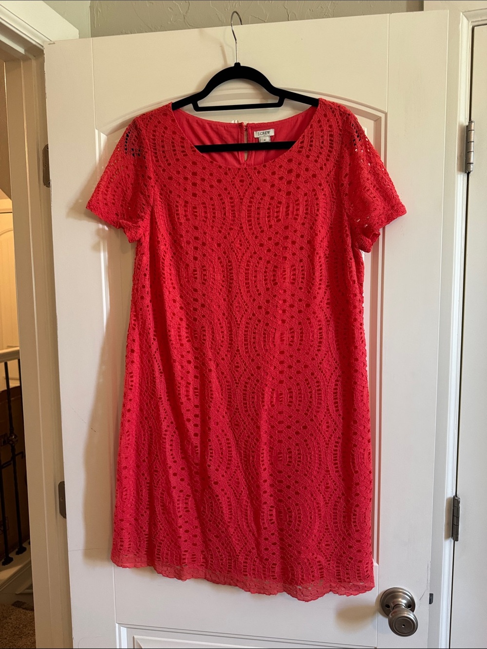 J. Crew Coral Lace Mini Dress item 118